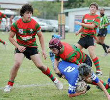 Photo of local Rugby League Seagulls playing a game